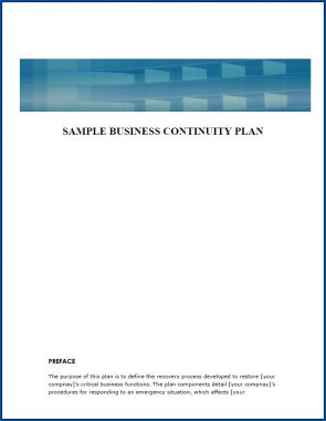 √ Free Printable Business Continuity Plan Checklist Template ...