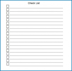 √ Free Checklist Template Printable | Checklist Templates