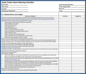 √ Free Printable Conference Planning Checklist Template | Checklist ...