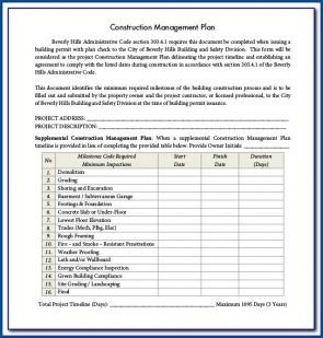 Free Printable Construction Project Checklist Template Checklist