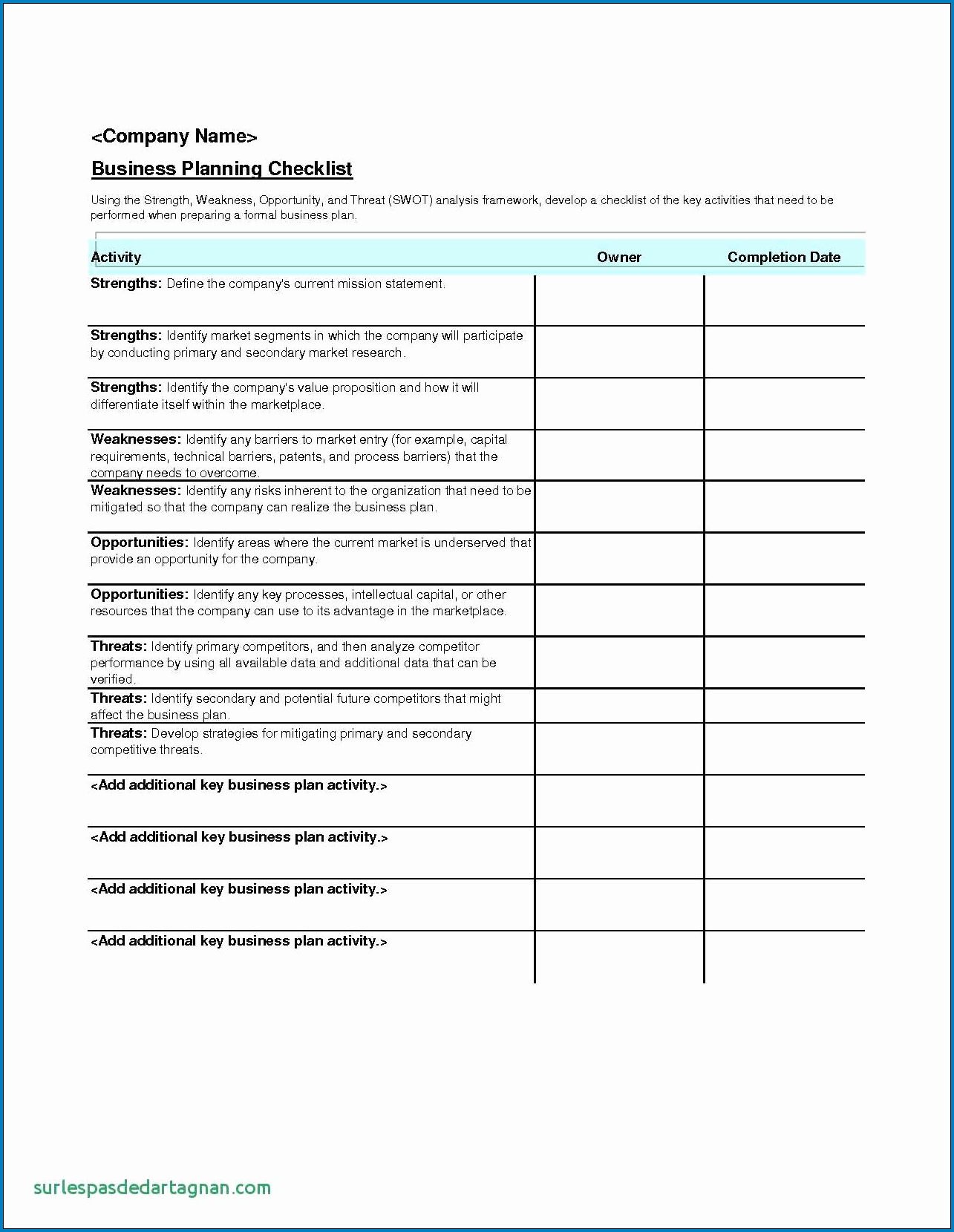Corporate Event Planning Checklist Template Example
