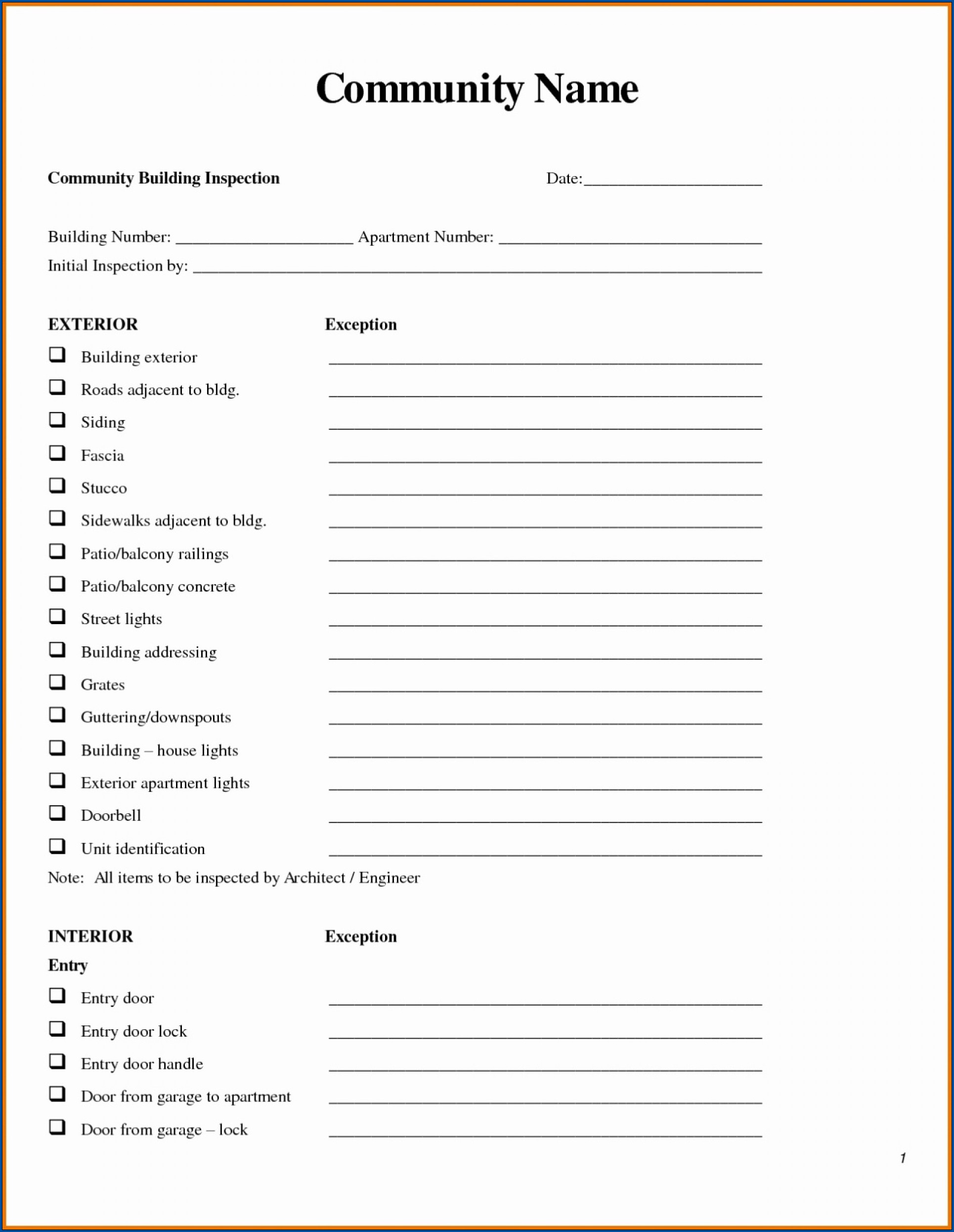  Free Printable Real Estate Checklist Template Checklist Templates