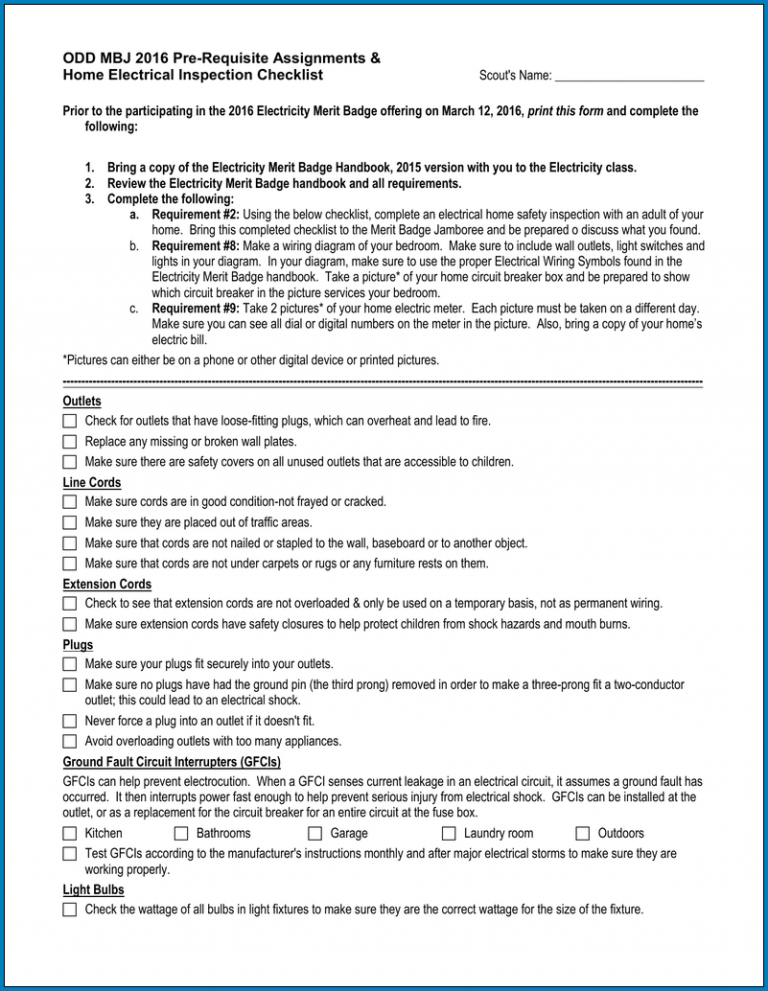 free-printable-residential-electrical-inspection-checklist-template