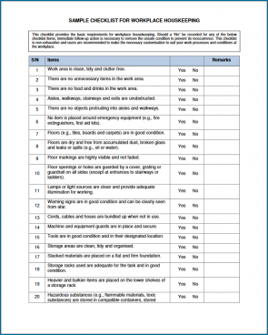 √ Free Printable Housekeeping Checklist Template | Checklist Templates