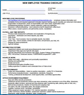 √ Free Printable New Employee Training Checklist Template | Checklist ...