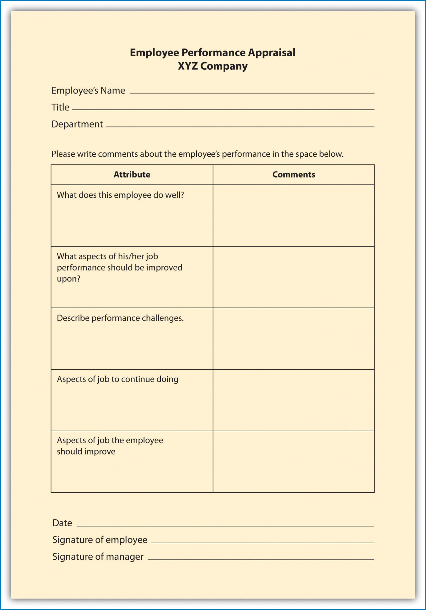 free-printable-performance-review-checklist-template-checklist-templates