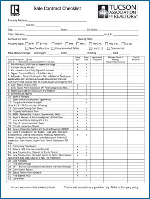 √ Free Printable Real Estate Closing Checklist Template | Checklist ...