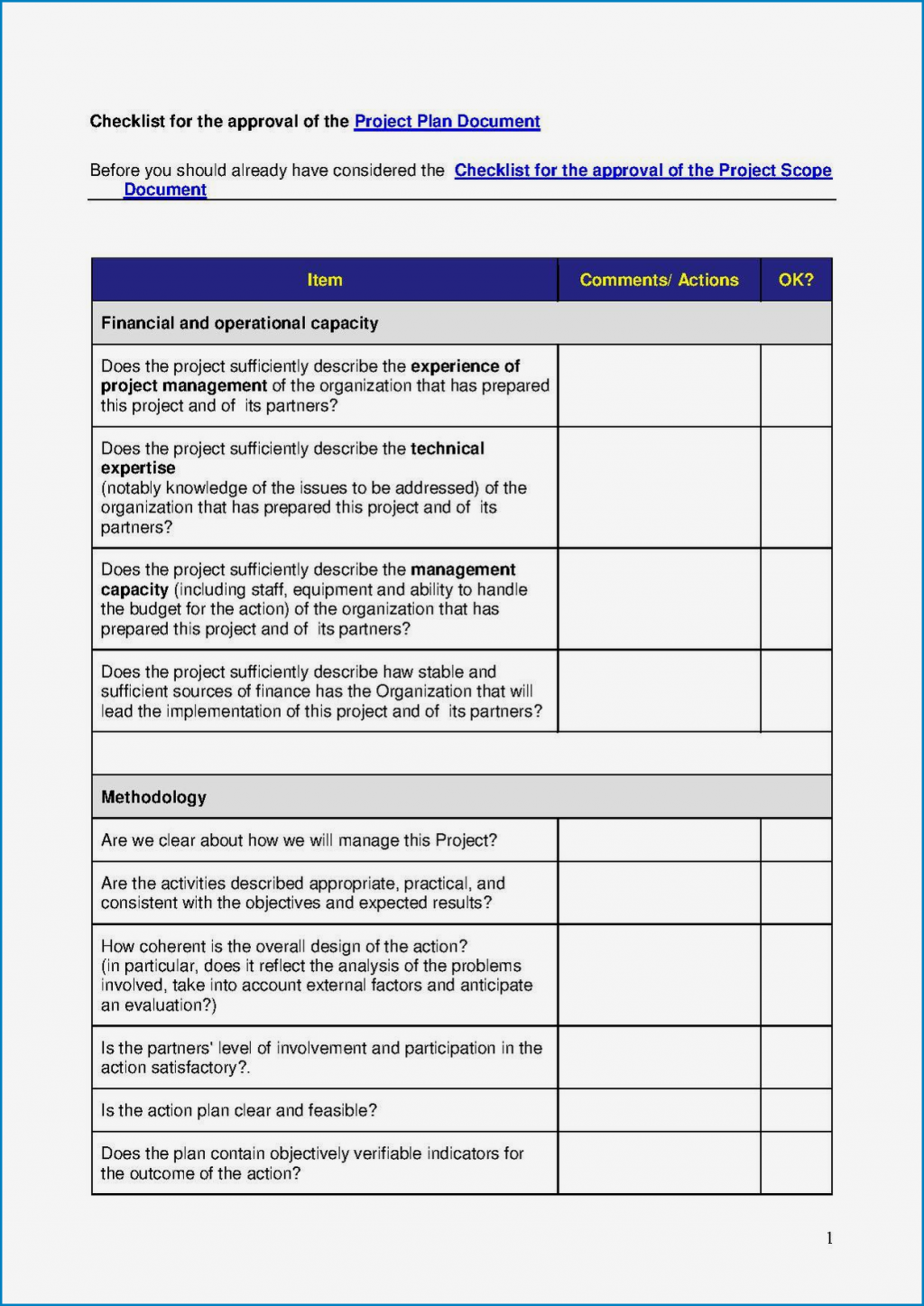 √ Free Printable Project Manager Checklist Template | Checklist Templates